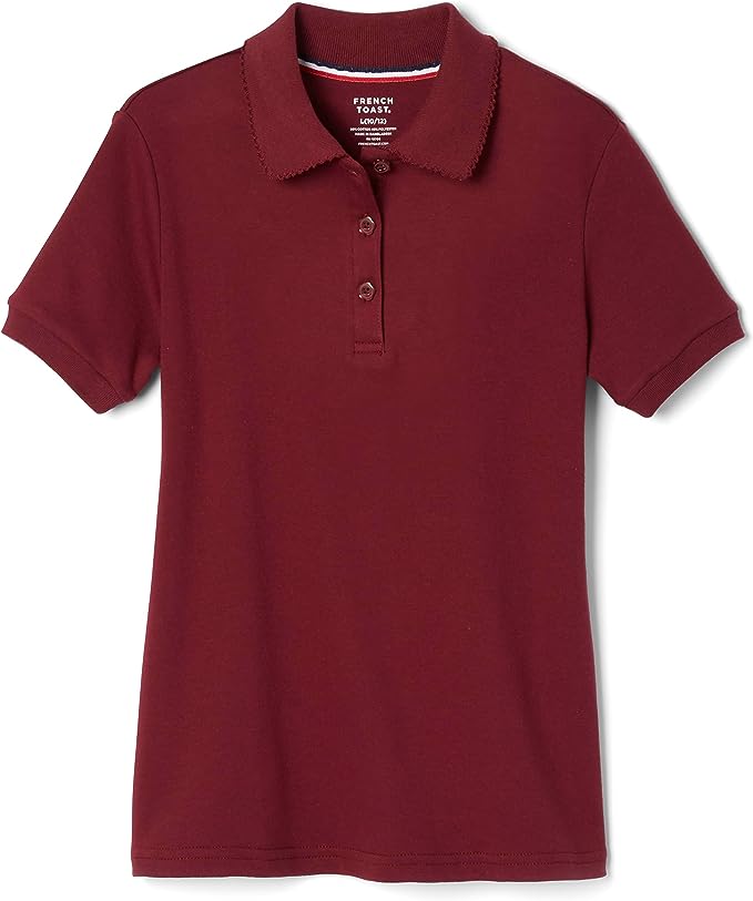 burgundy shirt