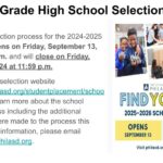 high school selection info
